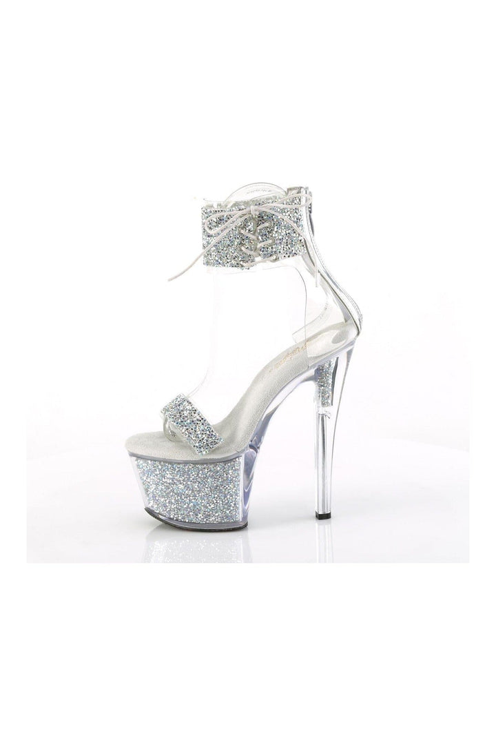 SKY-327RSI Silver Vinyl Sandal