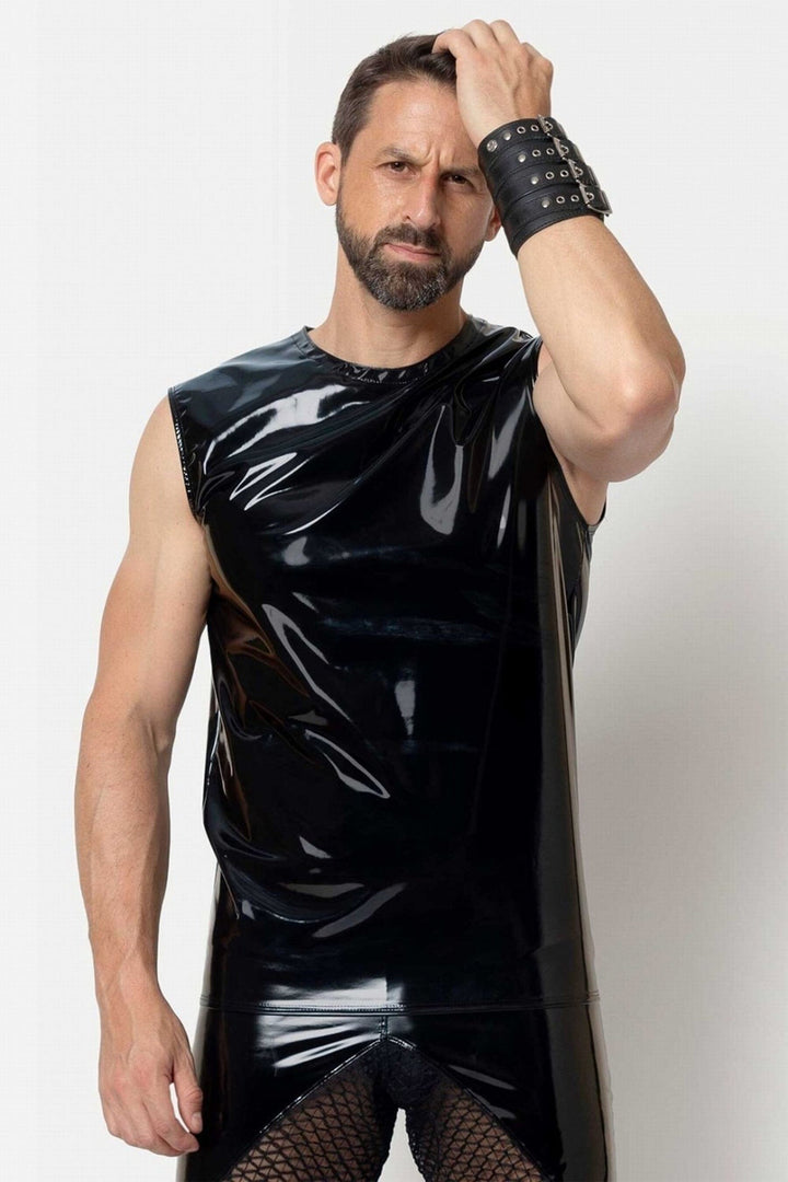 SOREN Wife Beater Tank-Fetish Tops-SEXYSHOES.COM