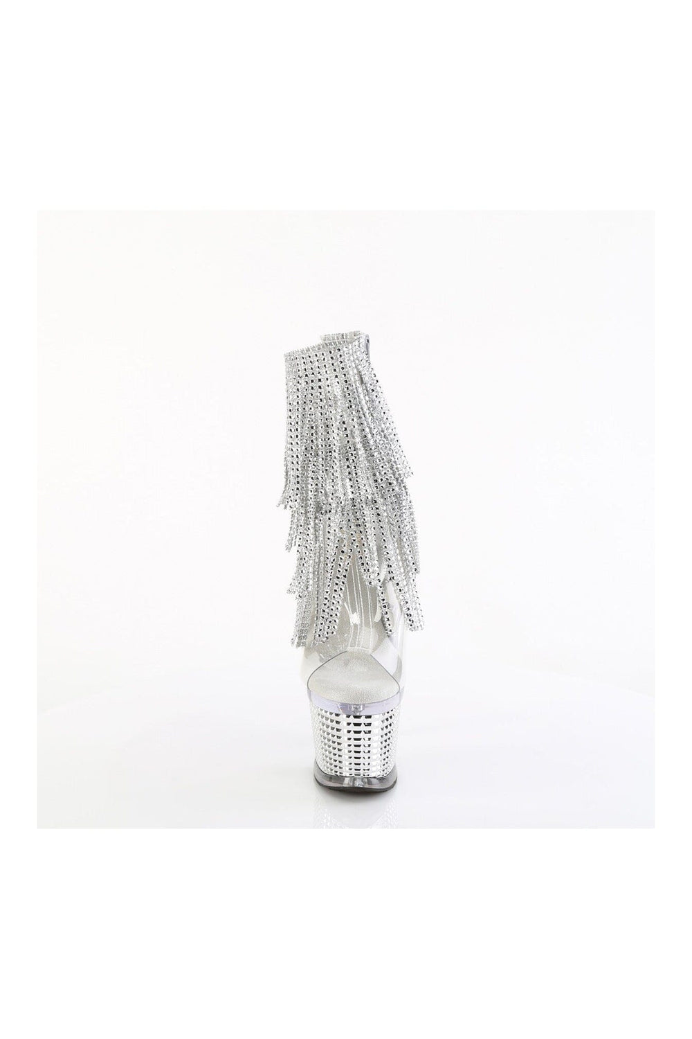 Pleaser SPECTATOR-1017RSF Clear Vinyl Ankle Boot in Clear Vinyl