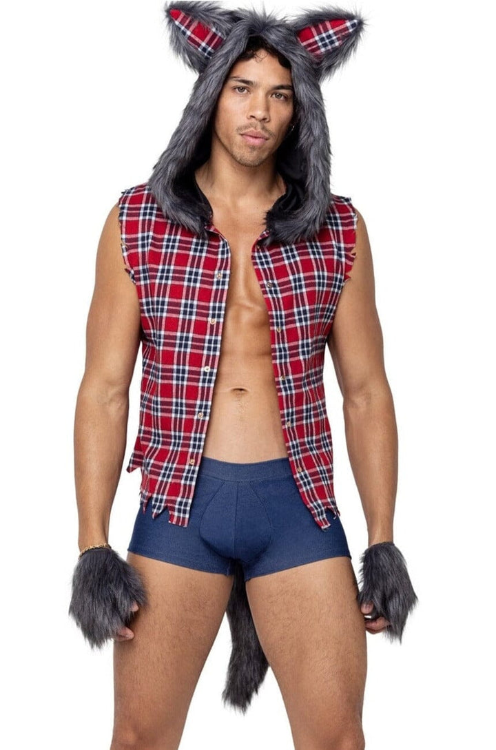 3PC Men's Full Moon Werewolf-Animal Costumes-SEXYSHOES.COM