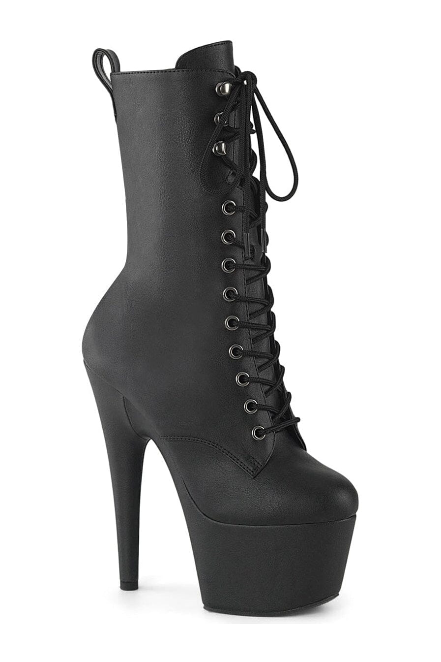 ADORE-1049WR Black Faux Leather Ankle Boot-Ankle Boots-Pleaser-Black-10-Faux Leather-SEXYSHOES.COM