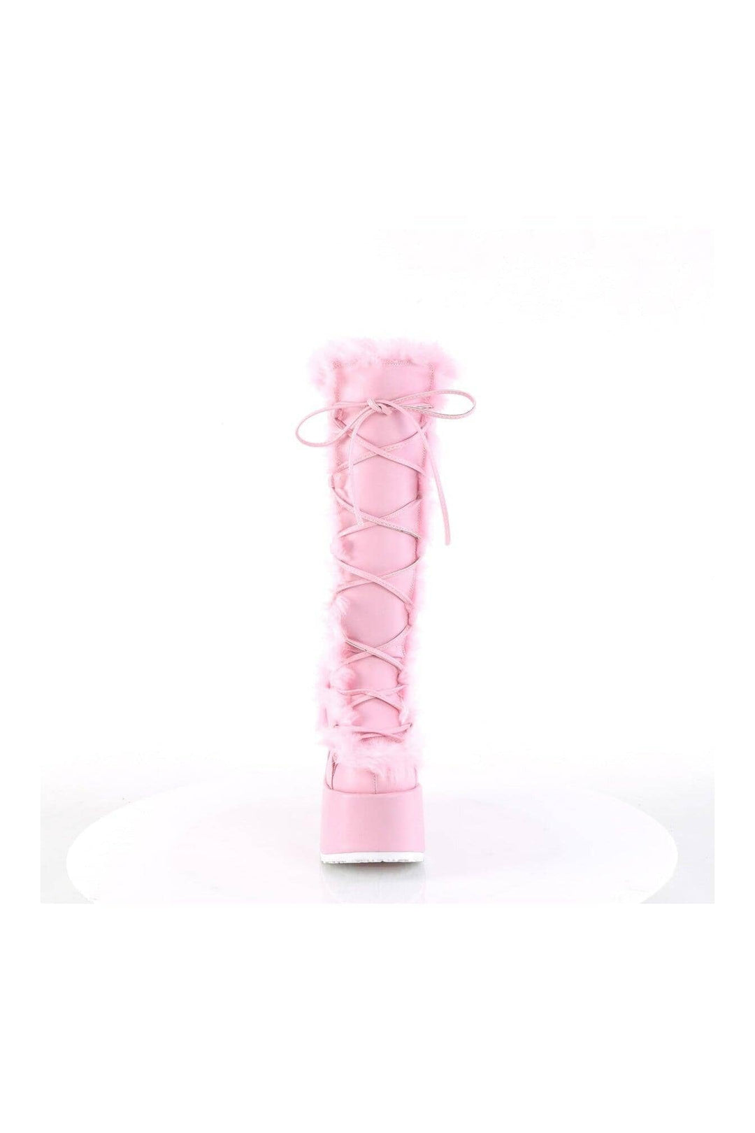 SS-CAMEL-311 Pink Vegan Leather Knee Boot - SEXYSHOES.COM