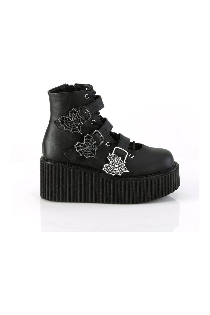 CREEPER-260 Black Vegan Leather Creeper-Creepers-Demonia-SEXYSHOES.COM