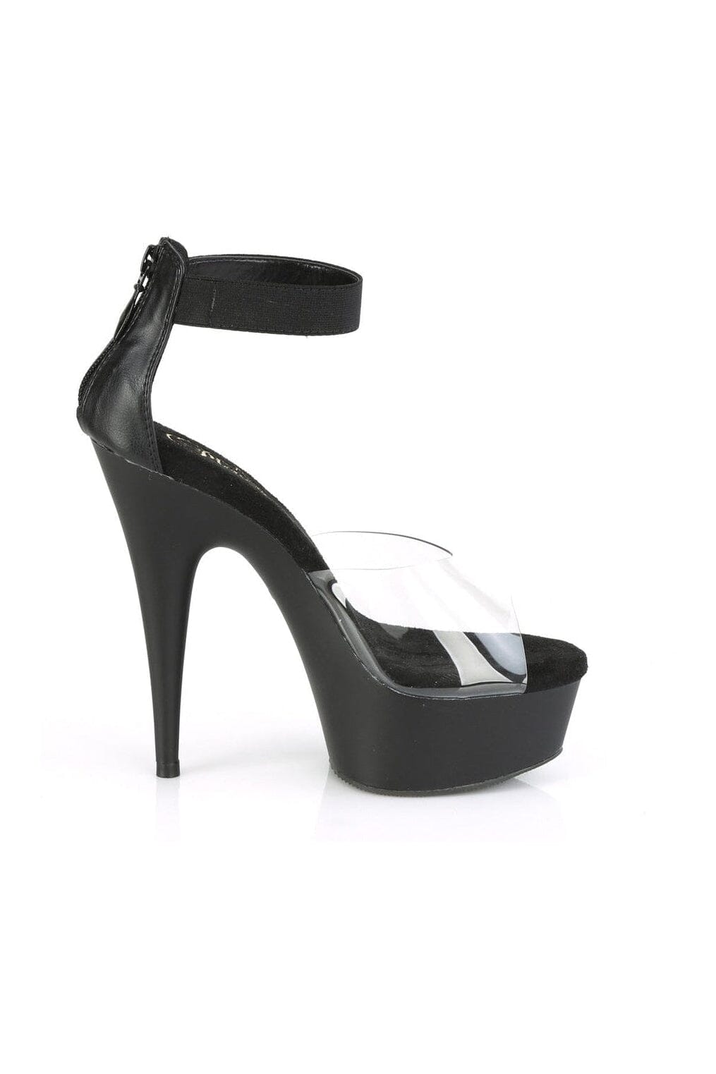 DELIGHT-624 Exotic Sandal | Clear Vinyl-Sandals-Pleaser-SEXYSHOES.COM