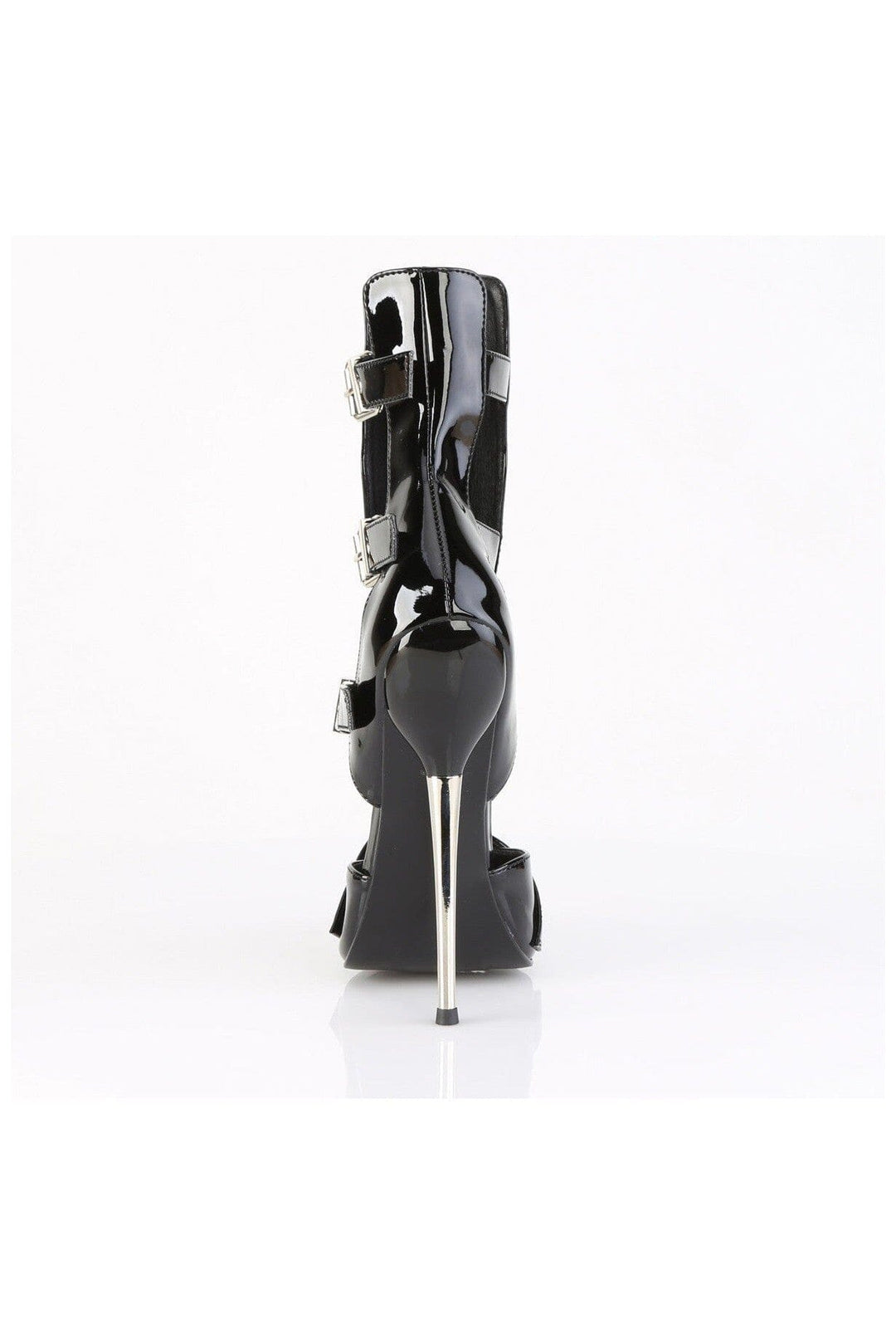 Devious Devious DAGGER-15 Ankle Boot in Black Patent