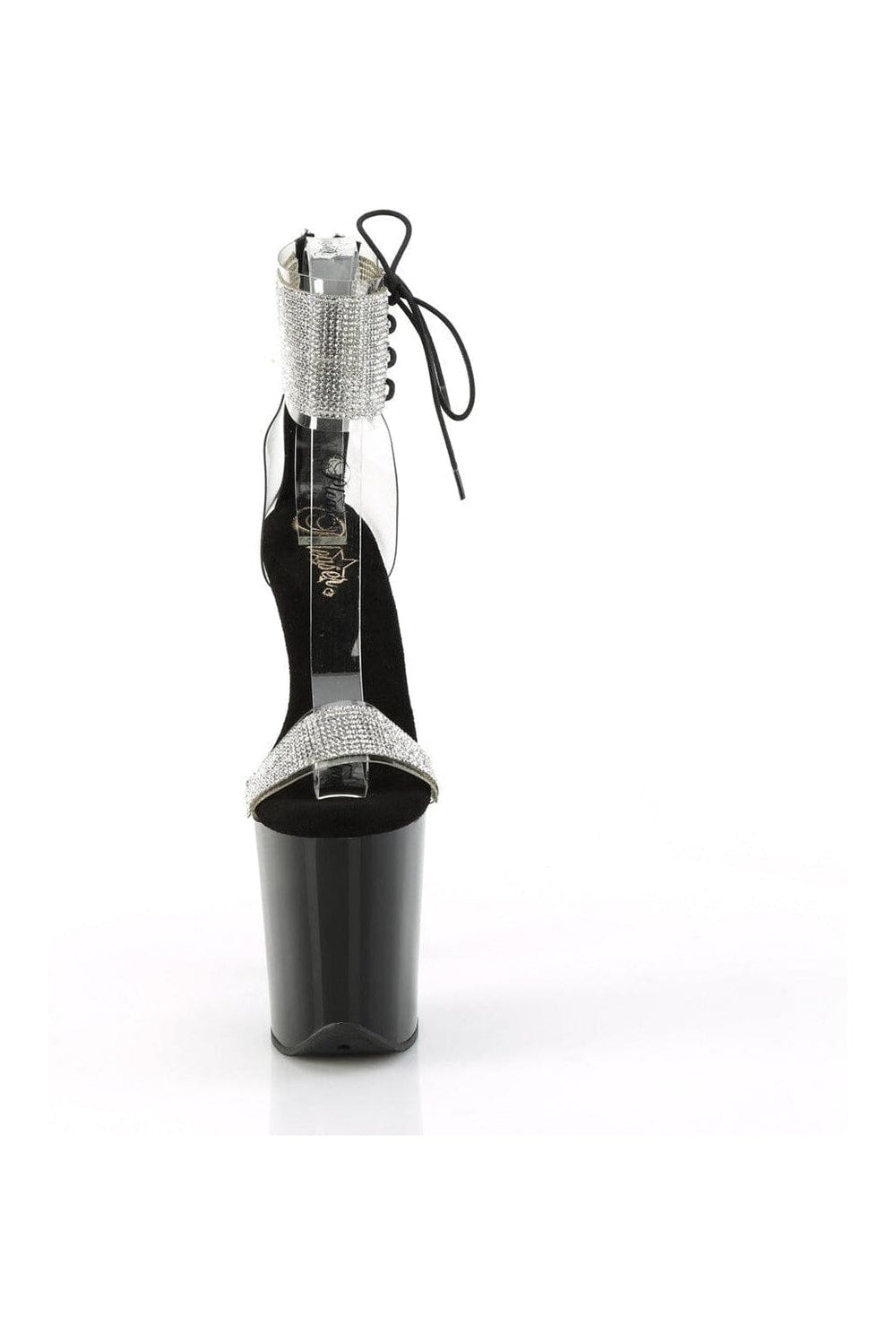 Pleaser FLAMINGO-827RS Clear Vinyl Sandal in Clear Vinyl