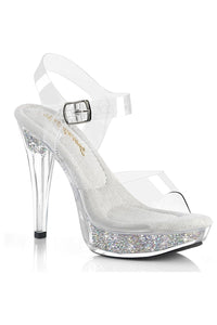 Pleaser Brand SS Fabulicious COCKTAIL 508RSI Sandal in Clear Vinyl from SexyShoes.com