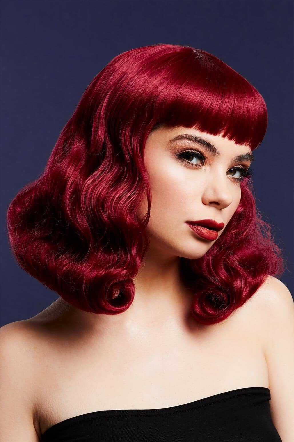 Fever Bettie Wig | Plum-Wigs-Fever-Red-O/S-SEXYSHOES.COM