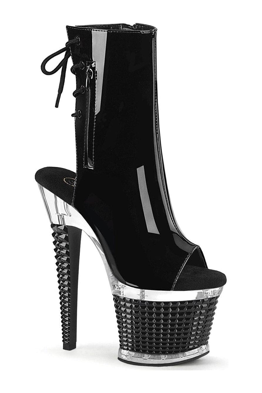 Pleaser Black Ankle Boots Platform Stripper Shoes | Buy at Sexyshoes.com