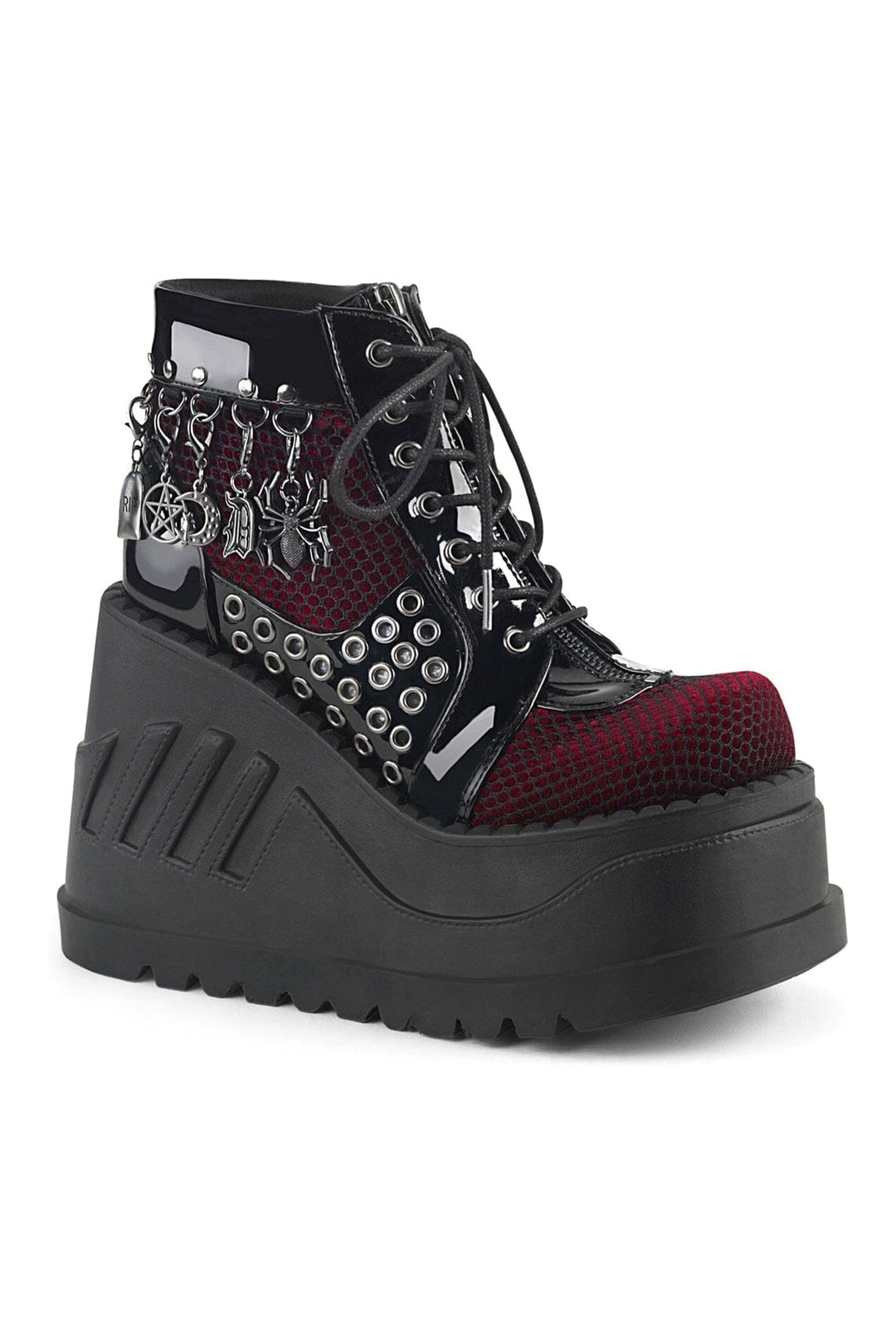 STOMP-18 Black Patent Cyber Shoe-Cyber Shoes-SEXYSHOES.COM