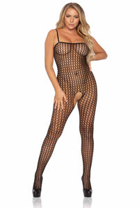 Sheer Seemless Long Sleeved Bodystocking-Bodystockings-SEXYSHOES.COM