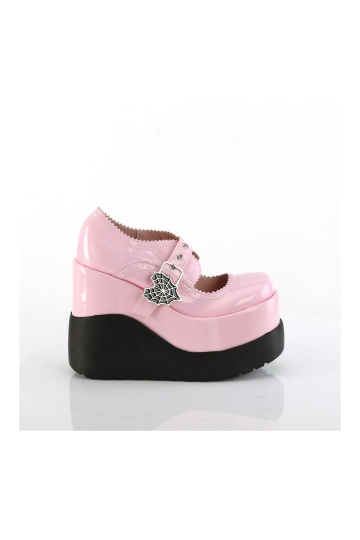 VOID-38 Pink Hologram Mary Jane-Mary Janes-SEXYSHOES.COM