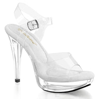 Fabulicious COCKTAIL-508 Sandal in Clear Vinyl from SexyShoes.com