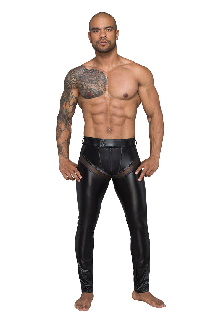 Men's Powerwetlook Long Pants-Fetish Pants-SEXYSHOES.COM