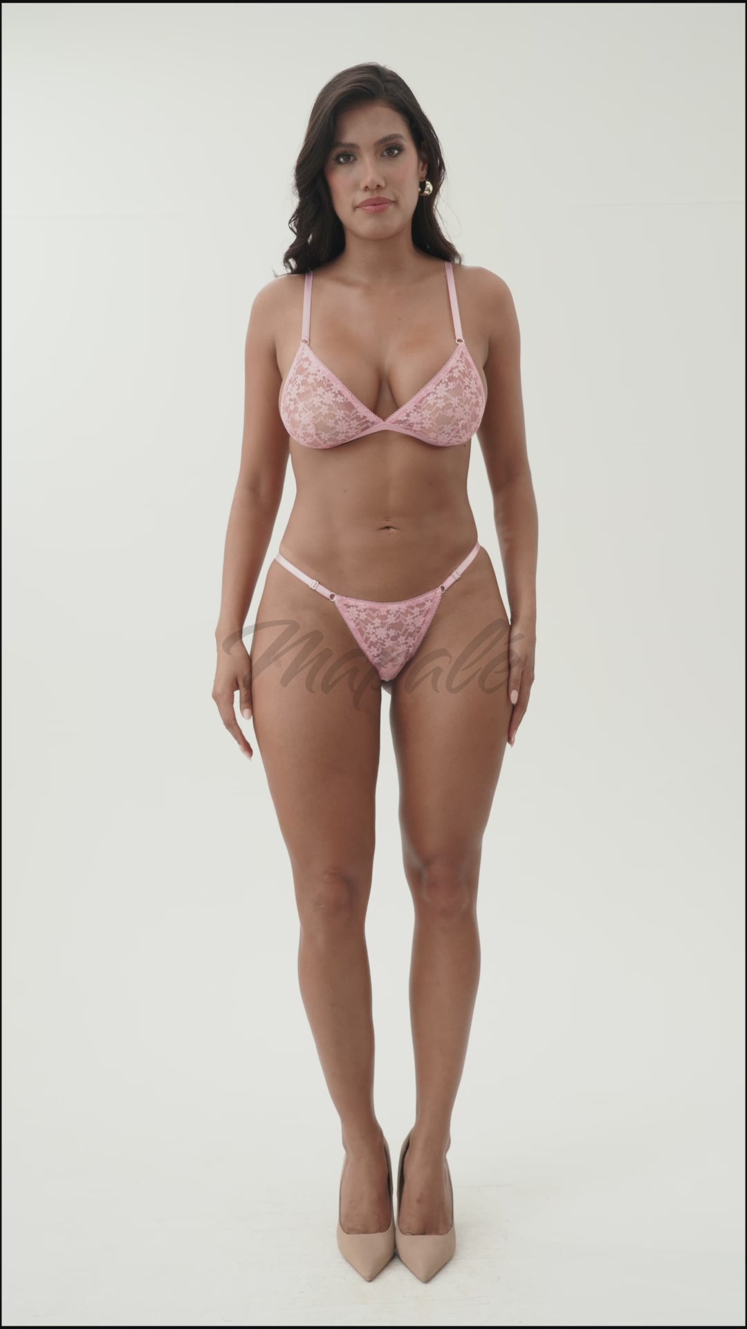 2-Piece Floral Lace Lingerie Set