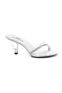 Ellie Shoes 305 JESSE Slide in Clear Vinyl from SexyShoes.com