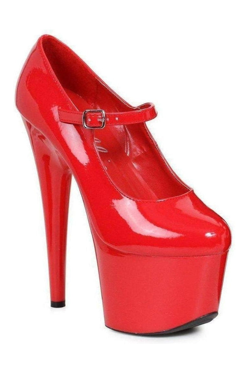 709-DOM Platform Pump | Red Patent-Ellie Shoes-SEXYSHOES.COM