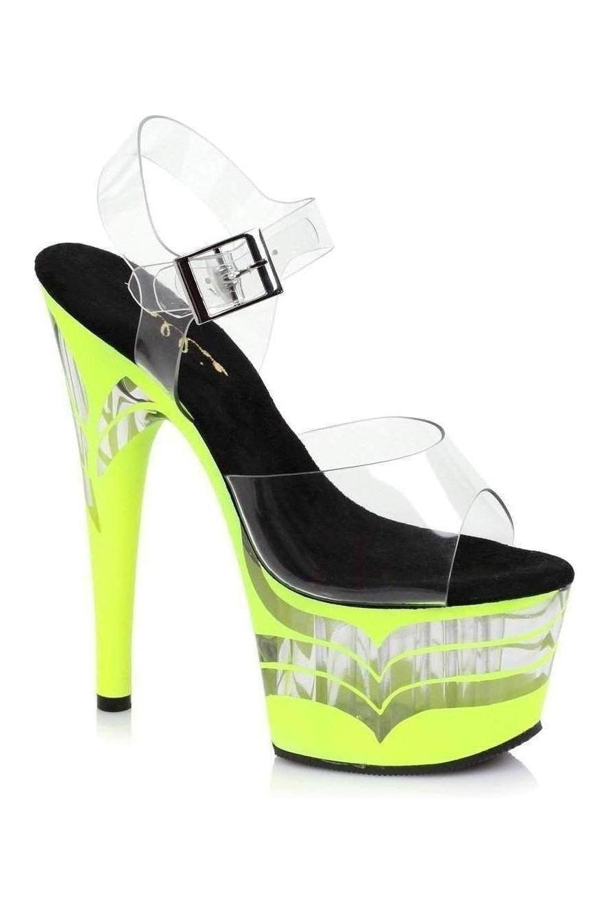 709-VECTOR Platform Sandal | Clear Vinyl-Ellie Shoes-SEXYSHOES.COM
