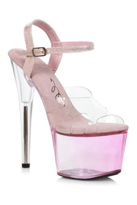 Ellie Shoes 709 ZEE Sandal in Clear Vinyl from SexyShoes.com