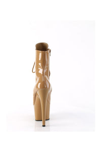 Pleaser ADORE-1020 Brown Patent Ankle Boot in Brown Patent