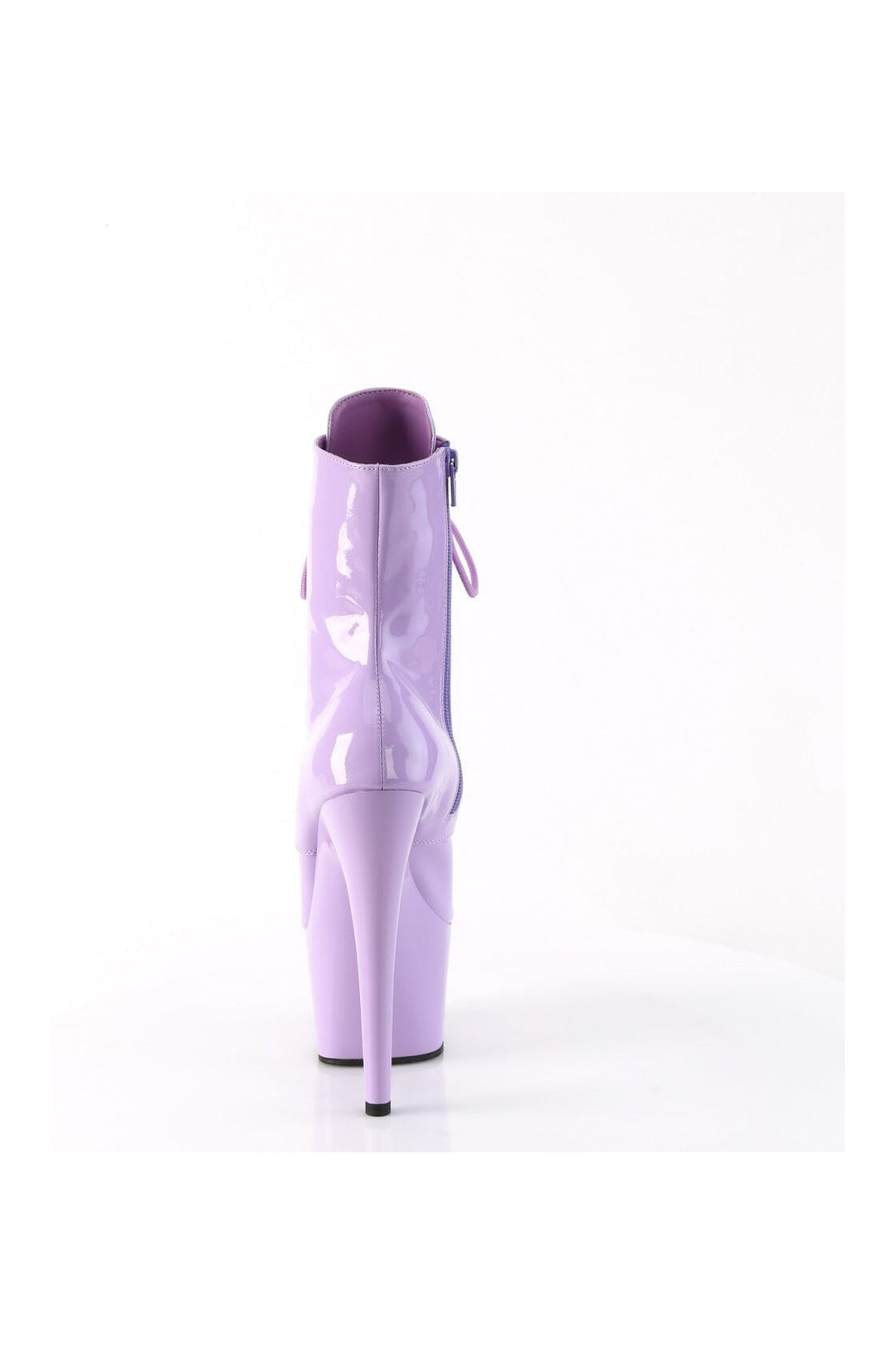 Pleaser ADORE-1020 Purple Patent Ankle Boot in Purple Patent