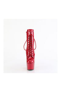 Pleaser ADORE-1020GP Fuchsia Patent Ankle Boot in Fuchsia Patent