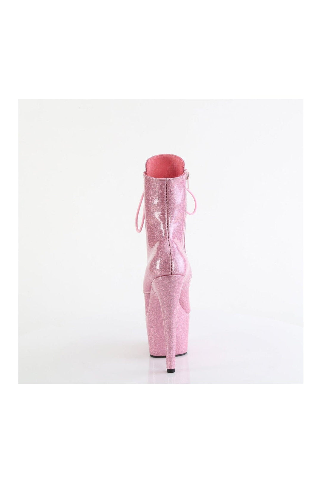 Pleaser ADORE-1020GP Pink Patent Ankle Boot in Pink Patent