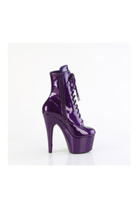 Pleaser ADORE-1020GP Purple Patent Ankle Boot in Purple Patent