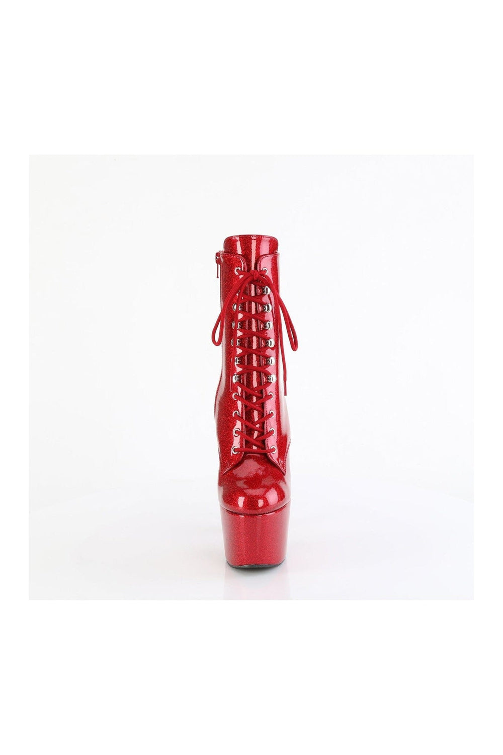 Pleaser ADORE-1020GP Red Patent Ankle Boot in Red Patent