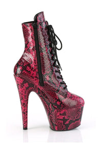 Pleaser ADORE-1020SPWR Fuchsia Faux Leather Knee Boot in Fuchsia Faux Leather