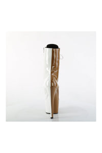 Pleaser ADORE-1040TT Grey Patent Ankle Boot in Grey Patent