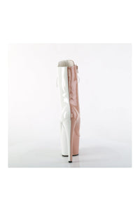 Pleaser ADORE-1040TT Rose Gold Patent Ankle Boot in Rose Gold Patent