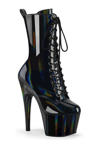 Pleaser ADORE-1040WR-HG Black Patent Ankle Boot in Black Patent from SexyShoes.com