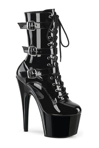 Pleaser ADORE-1043 Black Patent Ankle Boot in Black Patent from SexyShoes.com