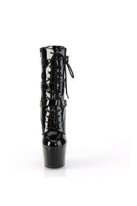 Pleaser ADORE-1043 Black Patent Ankle Boot in Black Patent