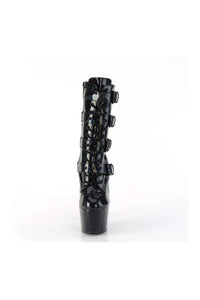 Pleaser ADORE-1046 Black Patent Ankle Boot in Black Patent