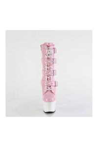 Pleaser ADORE-1046TT Pink Patent Ankle Boot in Pink Patent