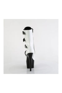 Pleaser ADORE-1046TT White Patent Ankle Boot in White Patent