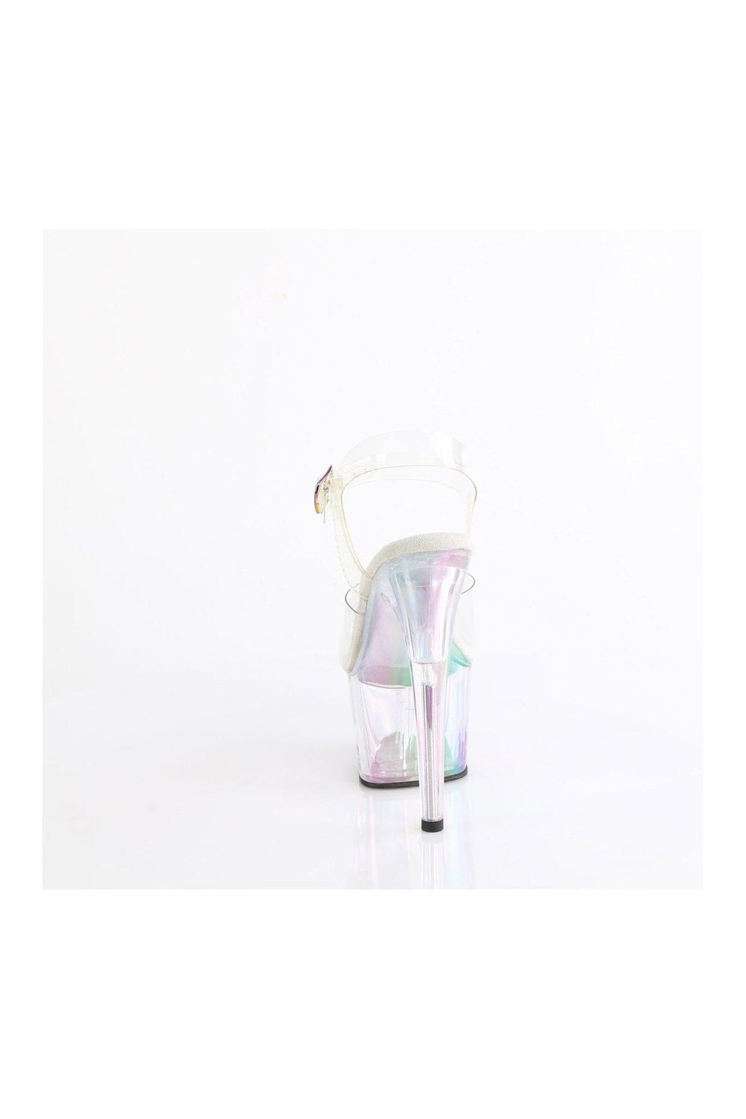 Pleaser ADORE-708HT Clear Vinyl Sandal in Clear Vinyl