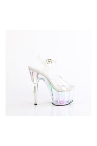 Pleaser ADORE-708HT Clear Vinyl Sandal in Clear Vinyl