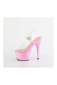 Pleaser ADORE-708LQ Clear Vinyl Sandal in Clear Vinyl