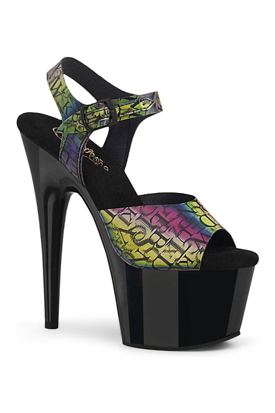 Pleaser ADORE-708N-LTP Sandal in Green Faux Leather from SexyShoes.com