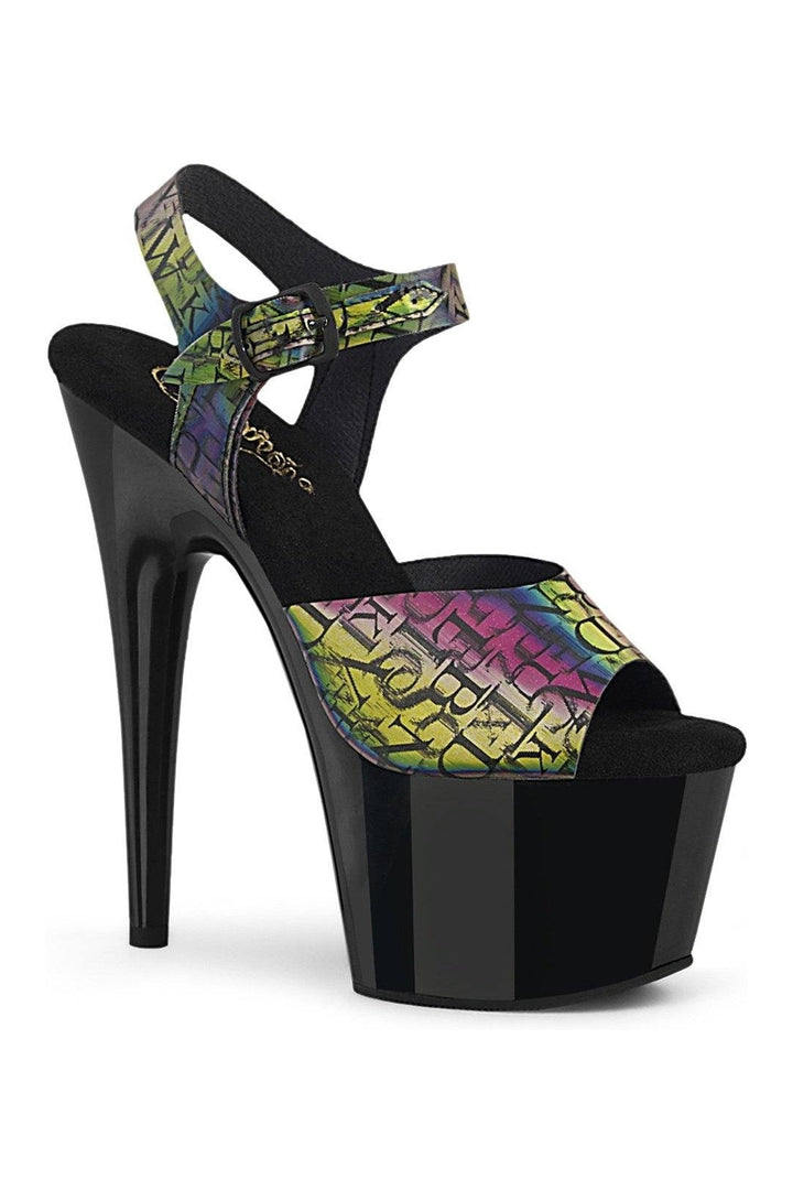 Pleaser ADORE-708N-LTP Sandal in Green Faux Leather from SexyShoes.com