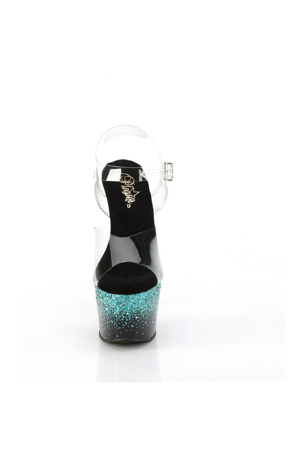 Pleaser ADORE-708SS Clear Vinyl Sandal in Clear Vinyl