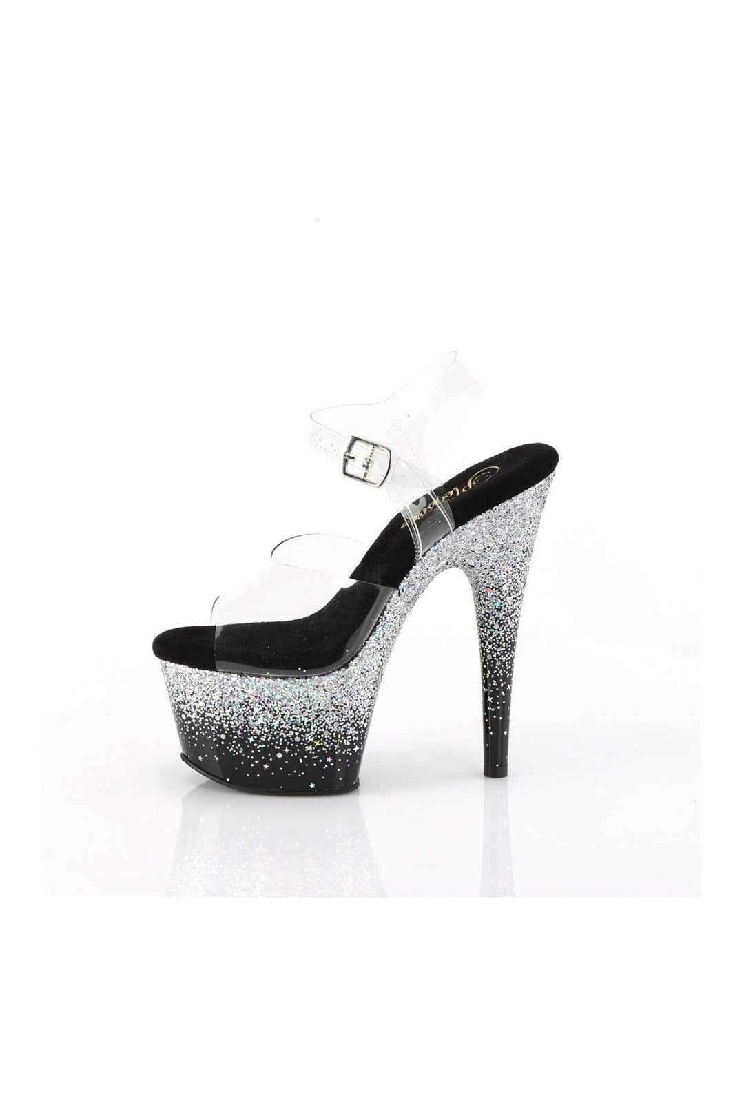 Pleaser ADORE-708SS Clear Vinyl Sandal in Clear Vinyl