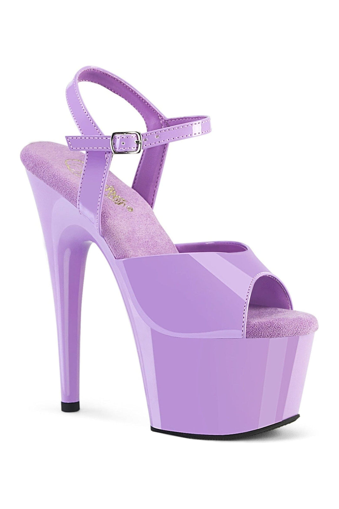 Pleaser ADORE-709 Purple Patent Sandal in Purple Patent from SexyShoes.com
