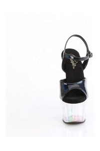 Pleaser ADORE-709HT Black Hologram Sandal in Black Hologram