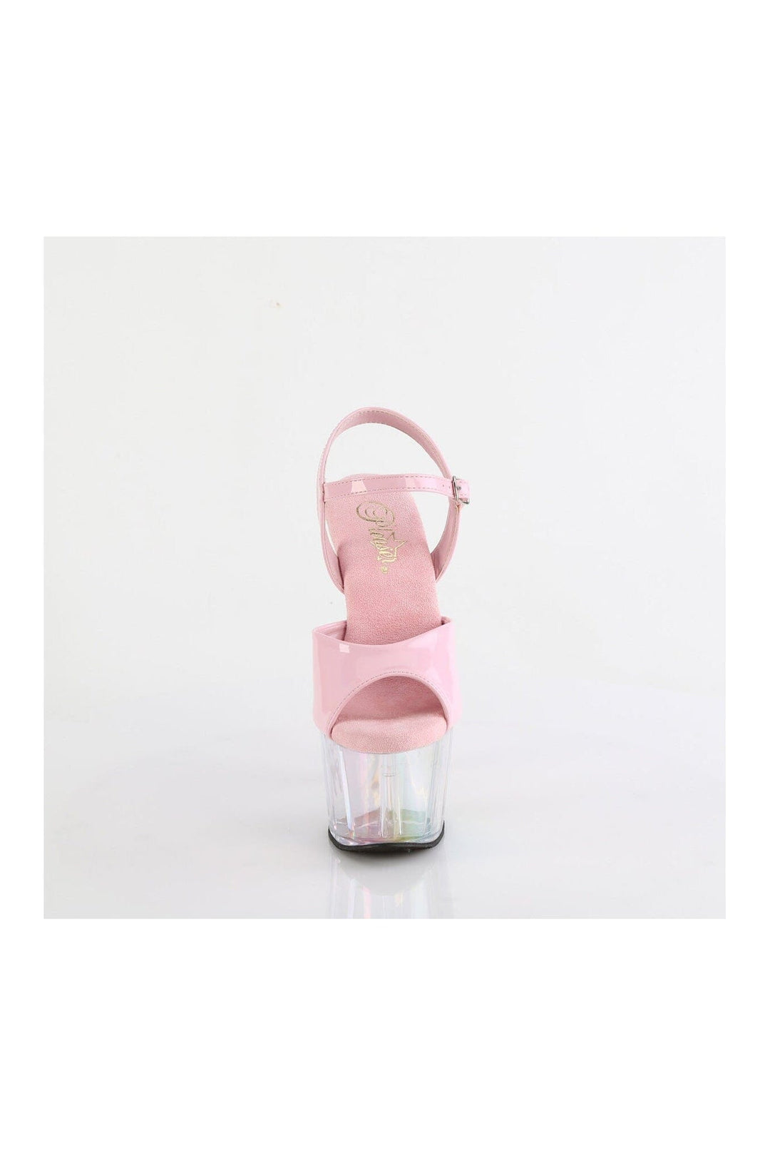 Pleaser ADORE-709HT Pink Hologram Sandal in Pink Hologram