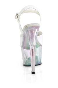 Pleaser ADORE-709HT White Hologram Sandal in White Hologram