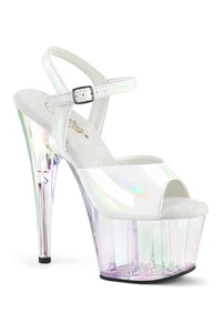 Pleaser ADORE-709HT White Hologram Sandal in White Hologram from SexyShoes.com